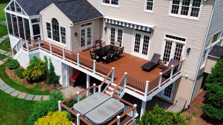 Screen Porch And Open Deck In Hamilton